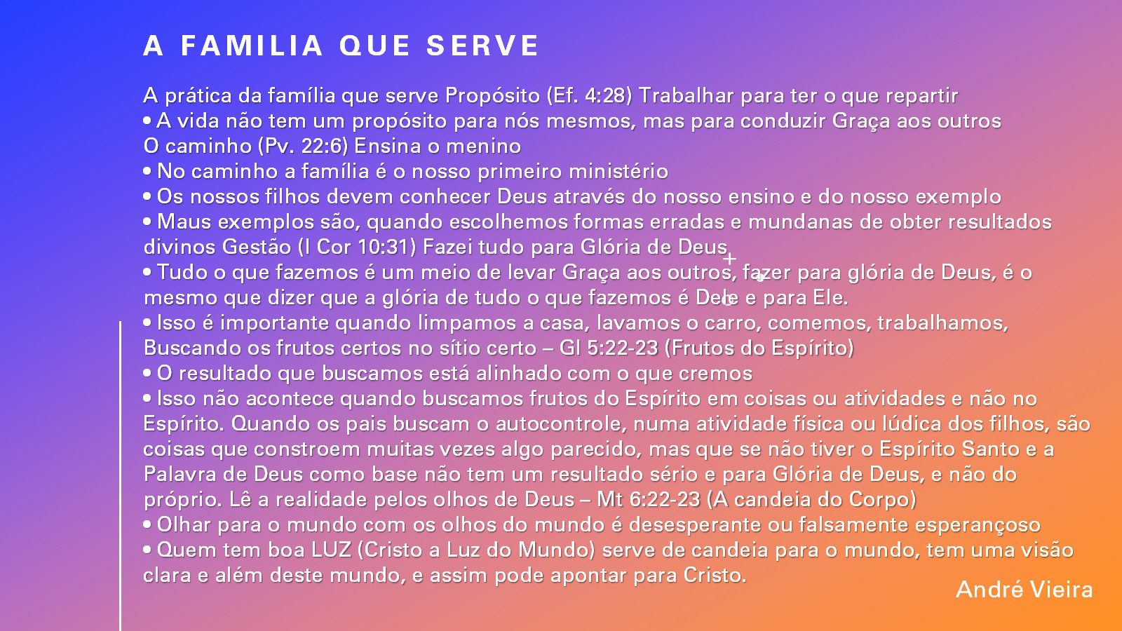 Tópicos André Vieira